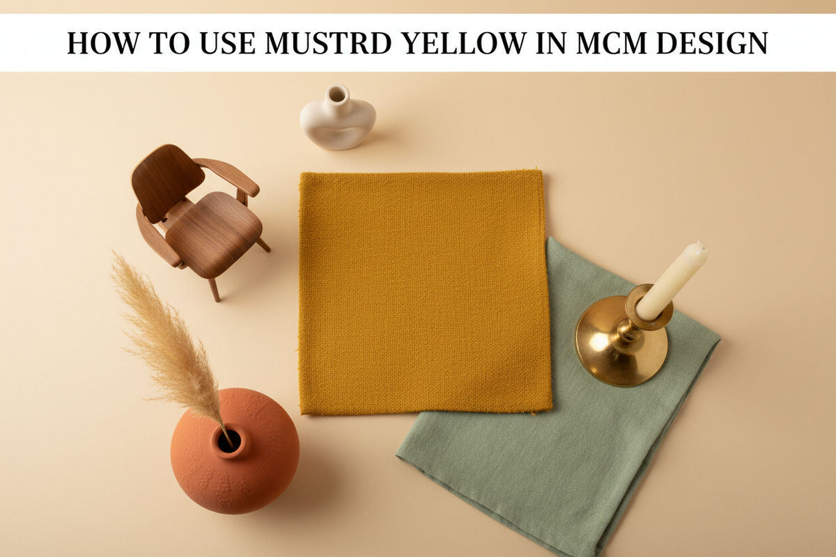 How to Use Mustard Yellow in a Mid-Century Modern Room