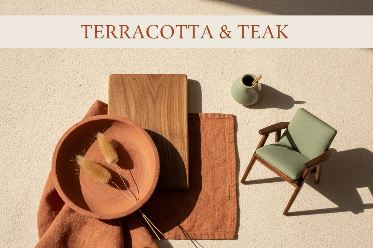 Terracotta and Teak: The Perfect Mid-Century Modern Pairing