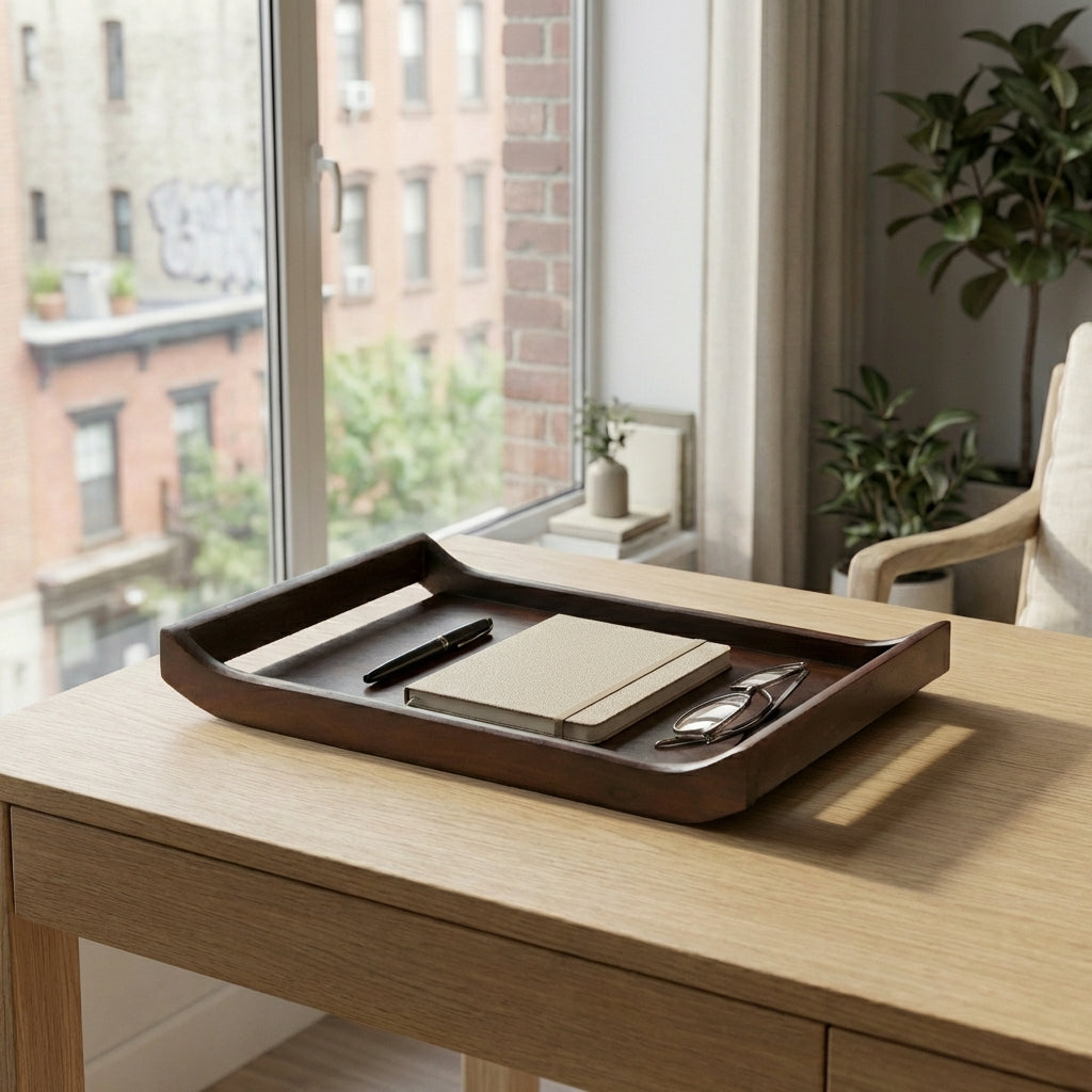 Acacia Tray Set