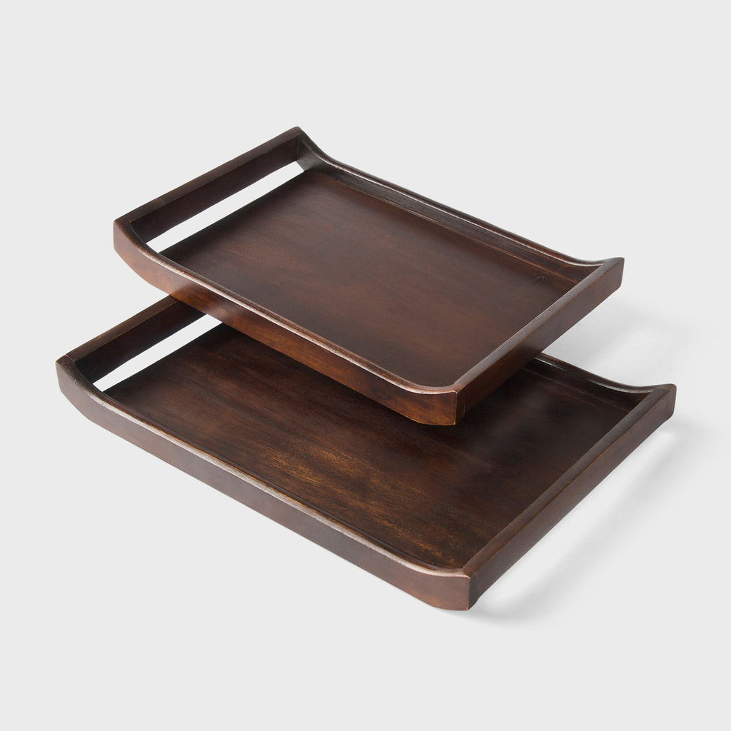 Acacia Tray Set