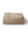 Biscotti/Taupe Fringe Bouclé Throw