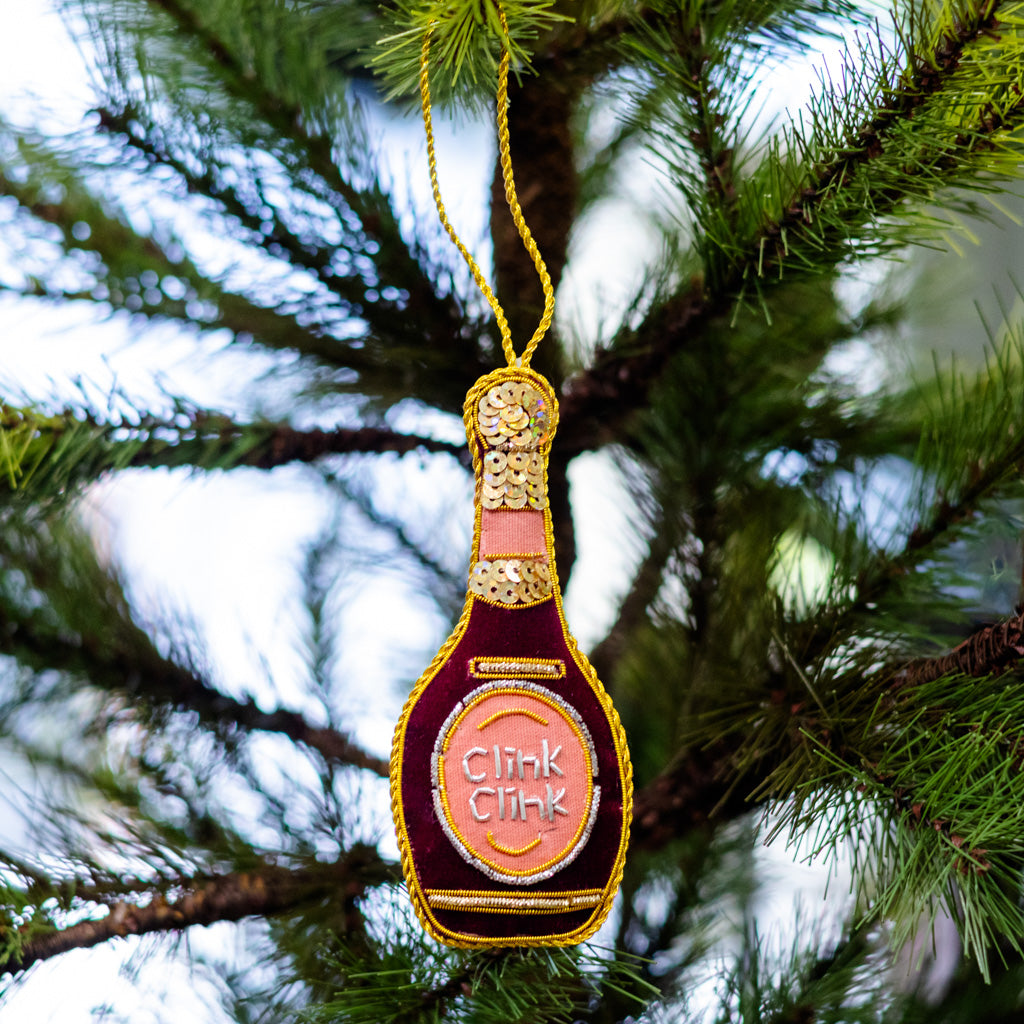 Clink Clink Champagne Ornament