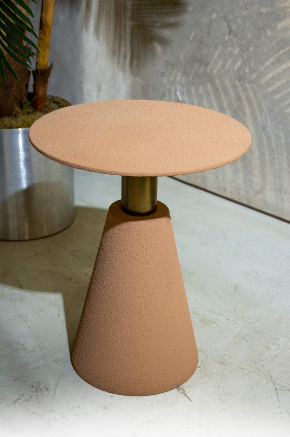Sculptural Microcement Side Tables