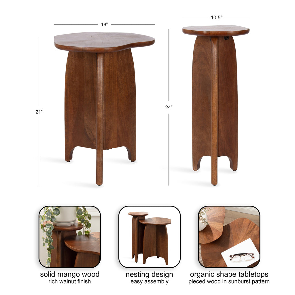 Kanna Solid Mango Wood Table Set