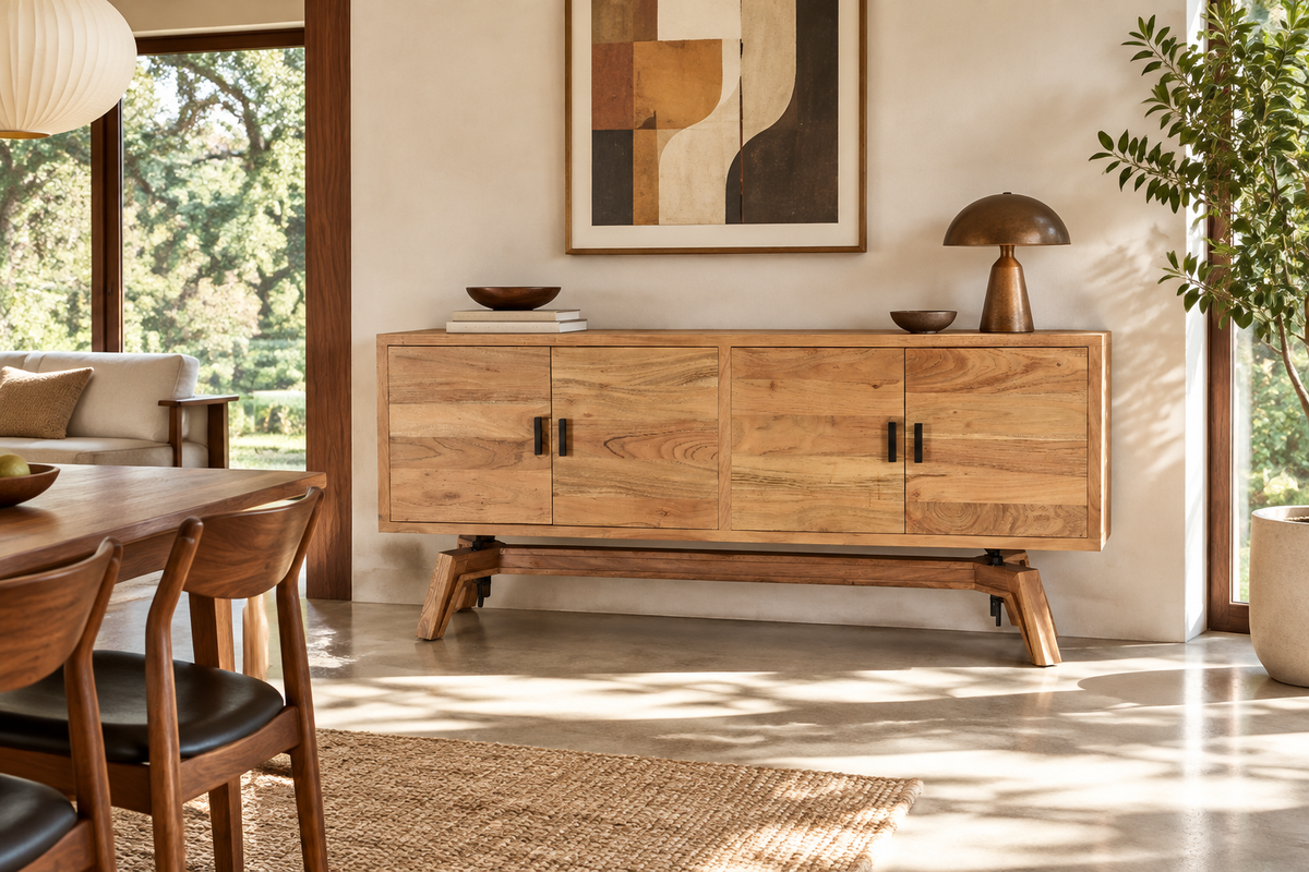 Branch sideboard in a California Mid-Century Modern room