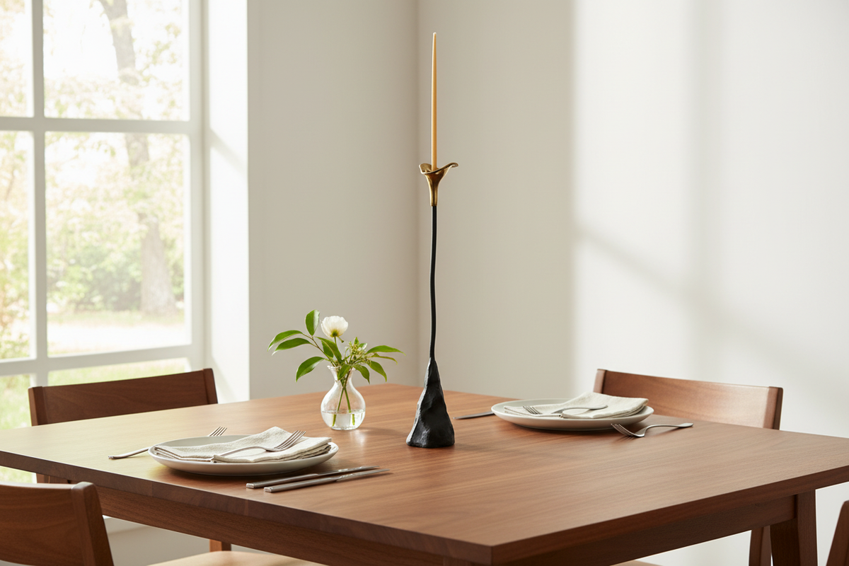 Calla Lily Candlestick Bright MCM Dining