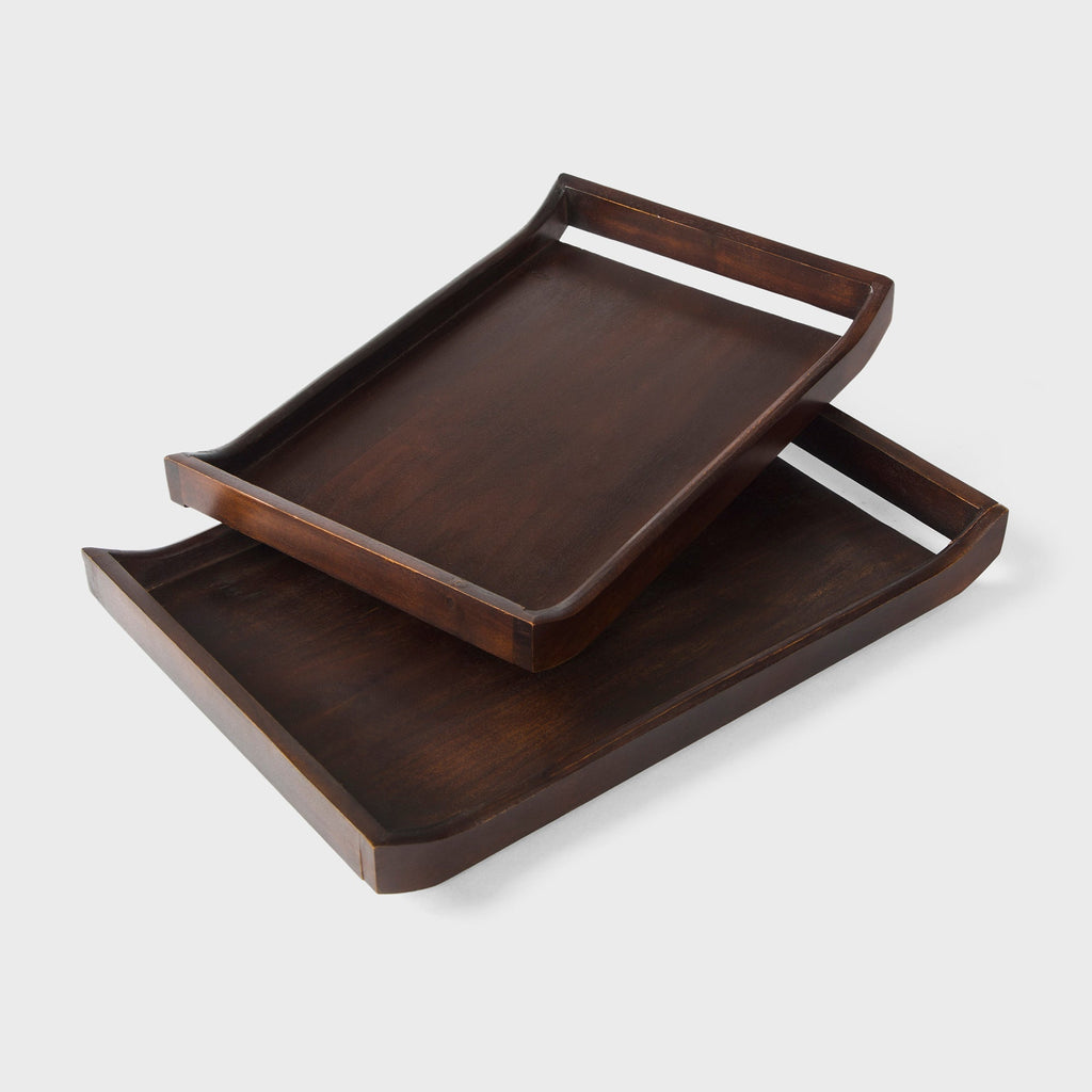 Acacia Tray Set