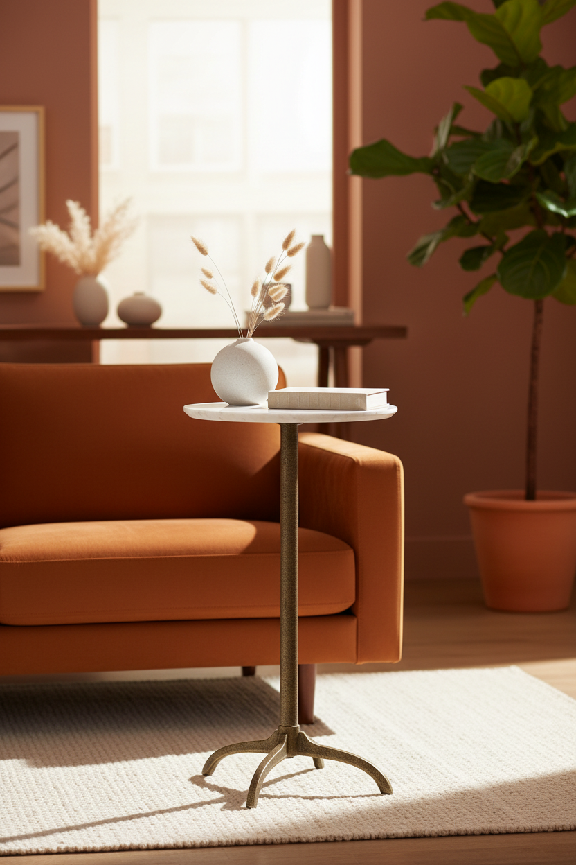 Henshall Marble Side Table Lifestyle
