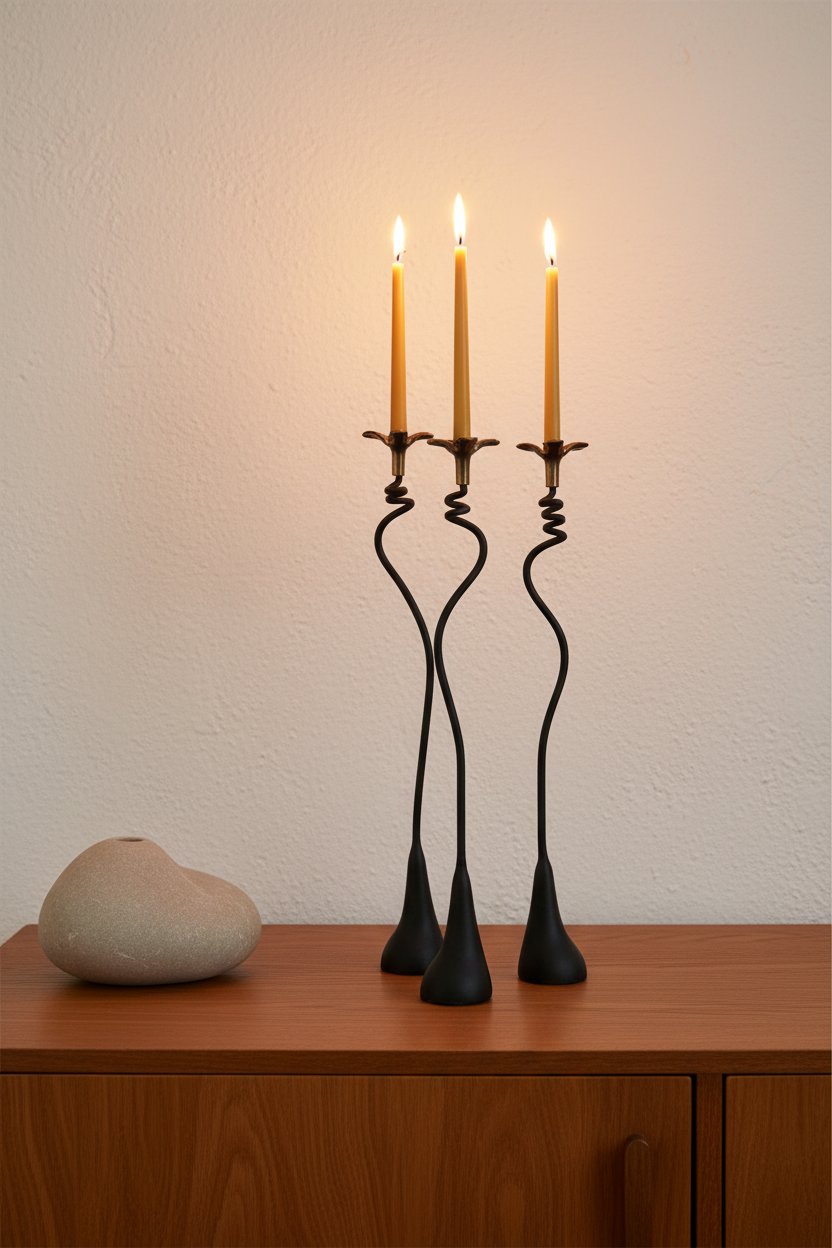 Jasmine in Bloom Candlestick Scene