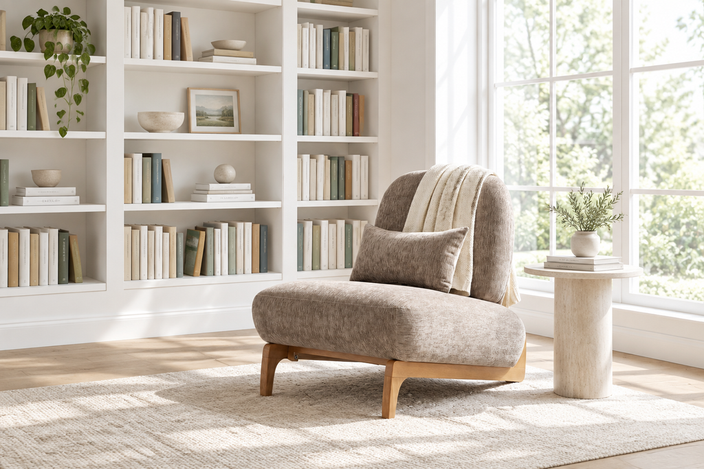 Kova Chair in bright minimal library