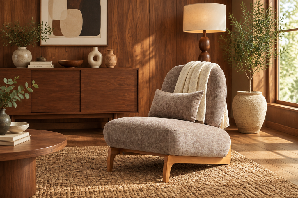 Kova Chair in Mid-Century Modern living room