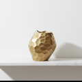 Midas Gold Faceted Vase - Sculptural Hero