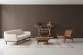 Rebuilt bright Harlow living-room scene