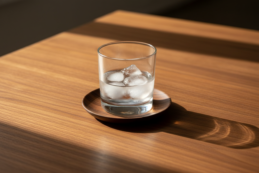 Sundial Teak Coasters - Single with Glass