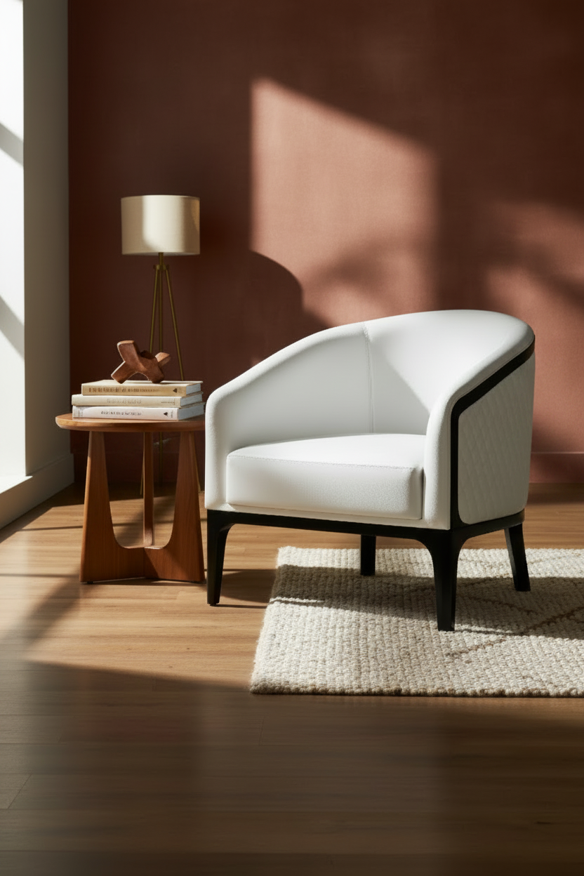 The Beckett Lounge Chair — Terracotta Wall