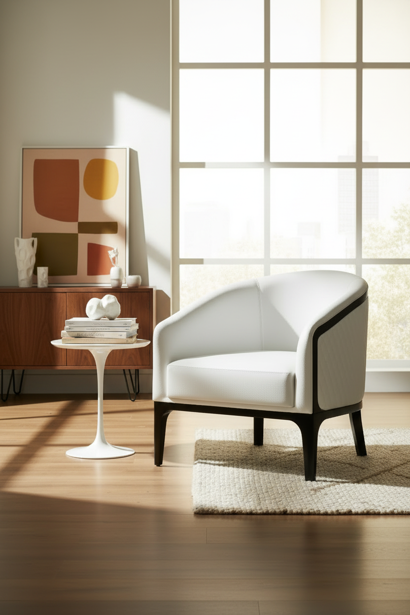 The Beckett — MCM Credenza Scene with Trim Detail