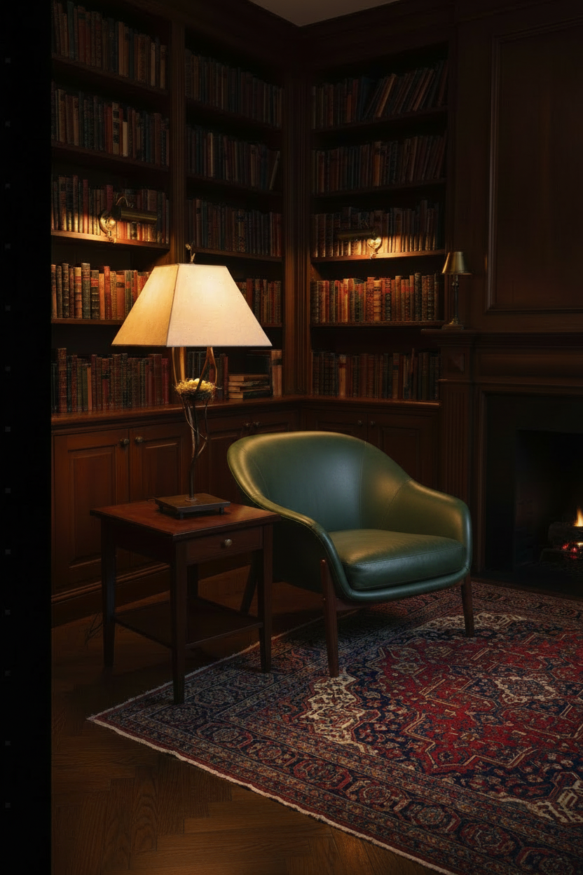 The Bliss Nest Moody Library Moss Green Womb Chair