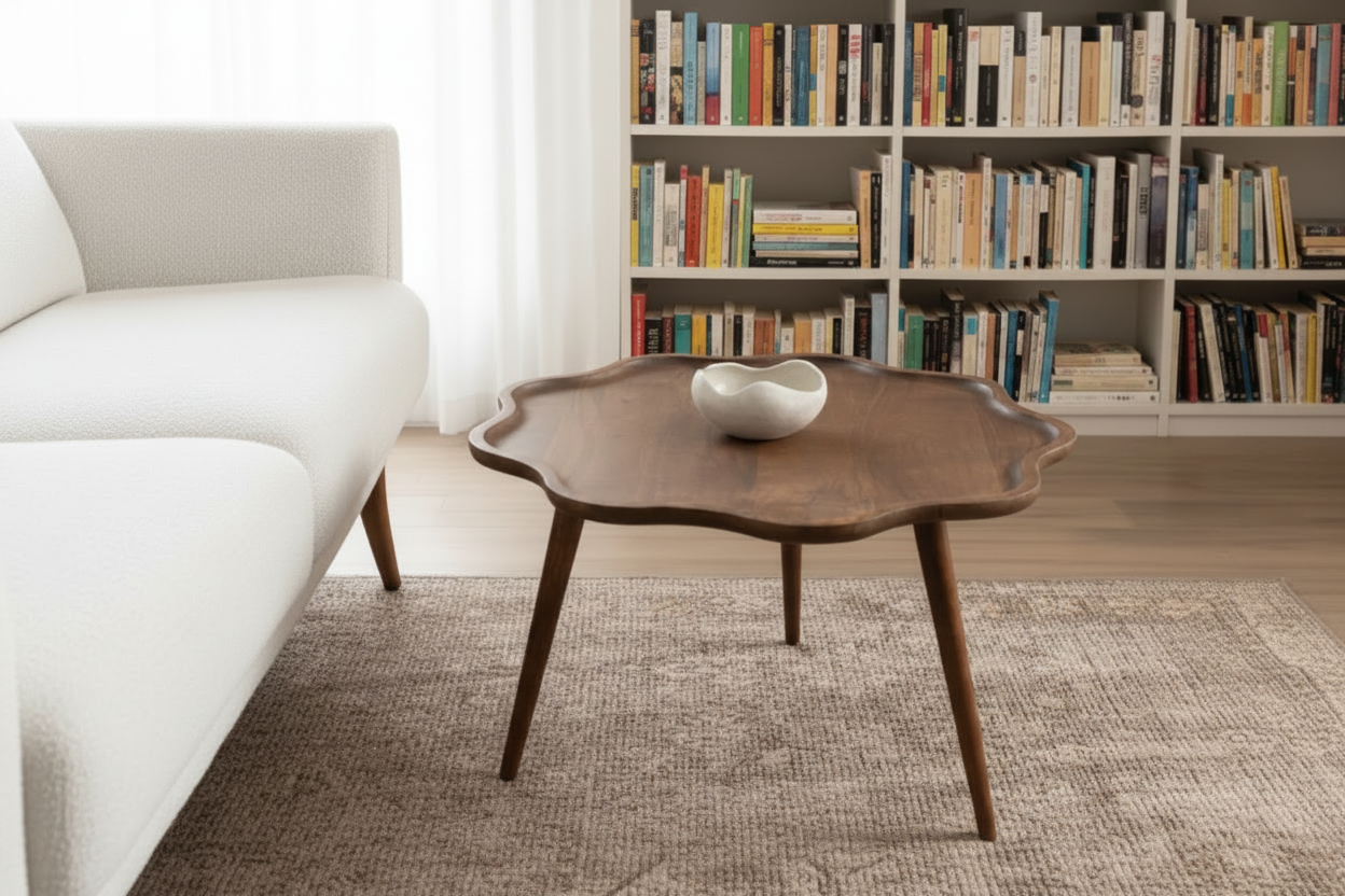 The Cleo Coffee Table - Ceramic Bowl